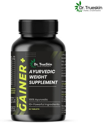 Dr.trueskin Weight Gainer+ Build Mass and Strength Fast Weight Gainers/Mass Gainers(90 Capsules, Unflavored)