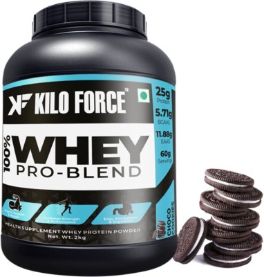 KILOFORCE WHEY PROTEIN ISOLATE & CONCENTRATE BLEND Whey Protein(2 kg, Cookies & Cream)