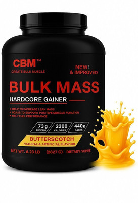 CBM BULK WEIGHT MASS GAINER FOR LEAN MUSCLES Weight Gainers/Mass Gainers(2827 g, BUTTERSCOTCH)