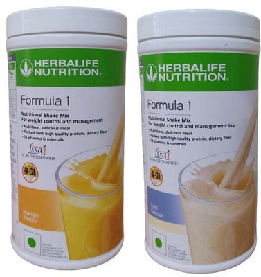 HERBALIFE Formula 1 Nutritional Shake Mix - Mango And Kulfi Flavor Weight Loss Plant-Based Protein(1 kg, Mango, Kulfi)