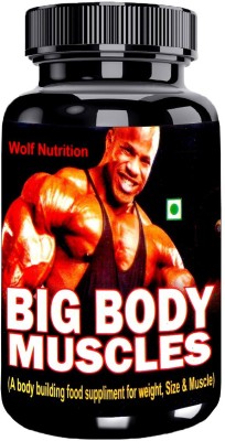 wolf nutrition BIG BODY MUSCLES 60 caps Weight Gainers/Mass Gainers(60 Capsules, UNFLAVOURED)