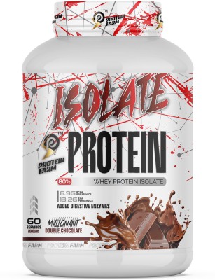 PROTEINFARM ISOLATE WHEY PROTEIN I Muscle recovery I zero sugar Isolate Protein Whey Protein(2 kg, CHOCOLATE)