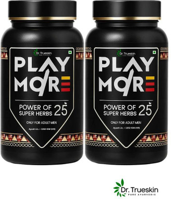 Dr.trueskin Play more powder with Ginseng and Ashwagandha Plant-Based Protein(150 g, Unflavored)