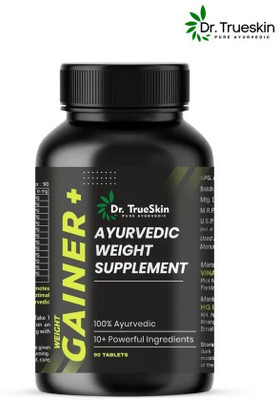 Dr.trueskin Weight Gainer+ Nutritious Muscle Booster Weight Gainers/Mass Gainers(90 Capsules, Unflavored)