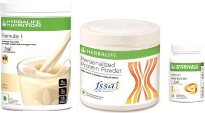 HERBALIFE Nutrition Combo F1 Vanilla Shake, Protein 200 GM & Afresh Lemon Protein Blends(750 g, Vanilla)