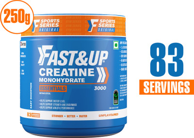 FAST&UP Creatine Monohydrate Essentials | Ultra Micronized | Easy Digestion -83 Servings Protein Blends(250 g, Unflavored)
