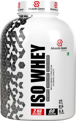 Muscle Gears ISO Whey Protein 4.4lbs Whey Protein(2 kg, VANILLA)