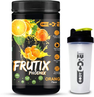 BCS The Frutix Pheonix Whey Protein With Shaker(Orange) Whey Protein(500 g, Orange)