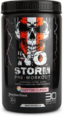 Nutrition Planet NO Storm Pre-Workout Energy Drink (Cotton Candy - 450g, 30 Servings) Pre Workout