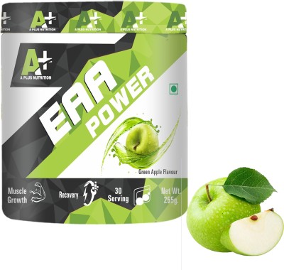 A PLUS NUTRITION EAA Powder Supplement Muscle Growth Recovery 30 Serving 255g-Green Apple EAA (Essential Amino Acids)(255 g, Green Apple)