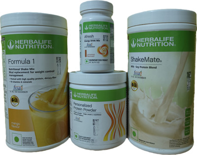 HERBALIFE MANGO SHAKE SHAKEMATE PROTEIN POWDER200GM AFRESH GINGER ENERGY Protein Shake(4 g, mango shake, ppp200gm, shakemate, afresh cinnamon)