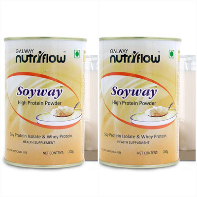 nutriflow oyway High Protein Powder(200Gm) Pack Of 2 Whey Protein(200 g, Soyway Protein Isolate, Whey Protein, Maltodextrin)