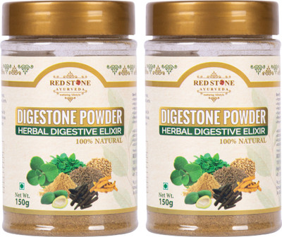 Red Stone Ayurveda Digestone Powder - 300gm x 2, Natural Ayurvedic Digestive Aid | Nutrition Bars(600 g, Natural)