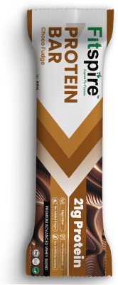 Fitspire Protein Bar - With 20.5gm Whey Blend Protein For Pre Workout(60 g, Chocofudge)