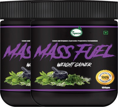 speczo Mass Fuel Weight Gain Powder, Builds Stronger Muscle, Weight Gainer/ Men Women Weight Gainers/Mass Gainers(200 g, No Flavour)