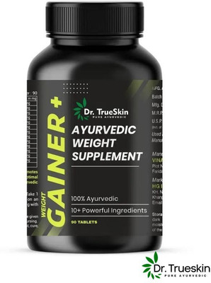 Dr.trueskin Weight Gainer+ For Healthy Bulking Journey Weight Gainers/Mass Gainers(90 Capsules, Unflavored)