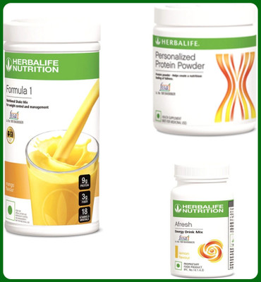 Herbal Nutrition Life Formula 1-Nutritional Shake Mix, & Dinoshake, & Personalized Protein Powder. Nutrition Bars(500 g, Mango, Lemon)