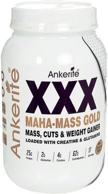 Ankerite XXX MAHA MASS GOLD Weight Gainers/Mass Gainers(1 kg, CHOCOLATE)