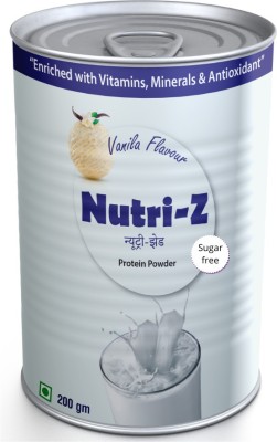 Nutri-Z Protein Powder for Men & Women with DHA, Weight Gainer & Boost Immunity Whey Protein(200 g, Vanilla)