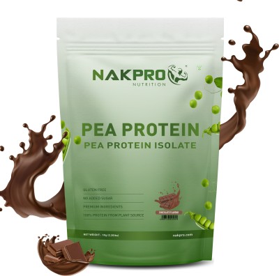 Nakpro Pea Protein Isolate | 26.3g Protein, 4.94g BCAA | Added Minerals, Vegan Friendly Plant-Based Protein(1 kg, Chocolate)