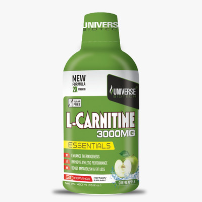 protein collection UNIVERSE BIOTECH L-CARNITINE 3000 MG 30 SERVING ( 450 ml ) Protein Shake(450 ml, GREEN APPLE)