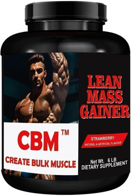 CBM LEAN MASS GAINER For Mucle Gain Weight Gainers/Mass Gainers(3 kg, STRAWBERRY)