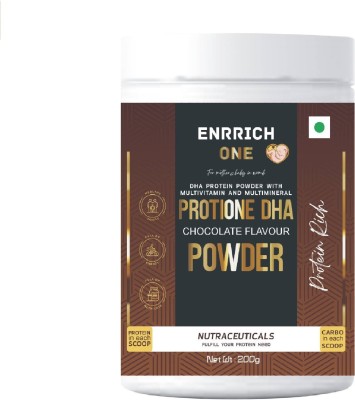 Enrrich One PROTIONE DHA CHOCOLATE FLAVOUR POWDER Protein Shake(200 g, Chocolate)