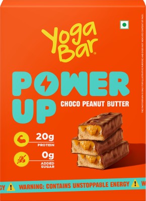 Yogabar g Protein Bar Choco Peanut Butter, Healthy Protein Snacks (Pack of 5) Protein Bars(350 g, Chocolate, Peanut Butter)