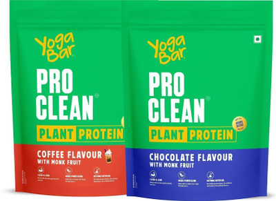 Yogabar Plant Protein Plant-Based Protein(1000 g, Chocolate, Coffee)