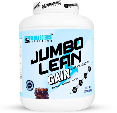 Pharma Science Jumbo Lean Gain & Weight Gainer 6lbs Weight Gainers/Mass Gainers(2.75 kg, KESAR KULFI)