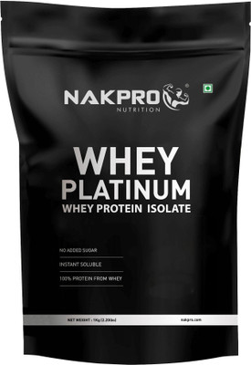 Nakpro PLATINUM Whey Protein Isolate Banana 1 Kg Whey Protein(1 kg, Banana)