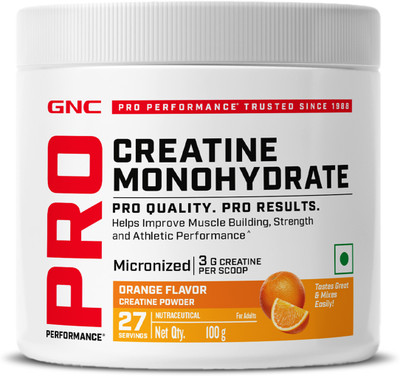 GNC Pro Performance Creatine Monohydrate Creatine(100 g, Orange)