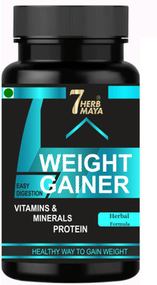 7Herbmaya Weight Gainer Capsule/Weight Gain Tablet/Muscle Building & Mass Gain Capsule Weight Gainers/Mass Gainers(60 Capsules, NA)