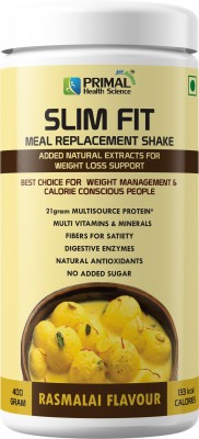 PRIMAL HEALTH SCIENCE Slim Shake Protein Powder for Weight Loss Healthy Meal Replacer with Vitamins Protein Shake(400 g, RASMALAI)