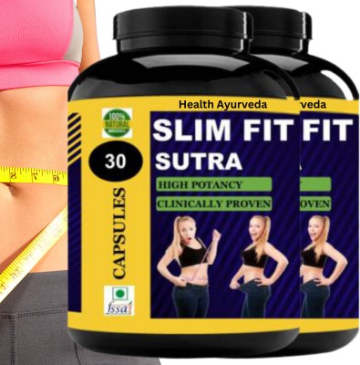 Health Ayurveda Slim Fit Sutra | Body Weight Loss | Ayurvedic Product | Fat Burner| capsule Plant-Based Protein(60 Capsules, unflavoured)