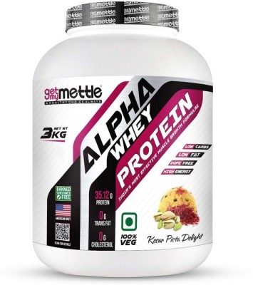 Mettle Alpha whey protein Whey Protein(3 kg, Kesar Pista Delight)