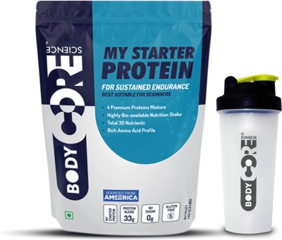 Body Core Science My Starter Protein-1 Kg (Mango) With Shaker Whey Protein(1 kg, Mango)