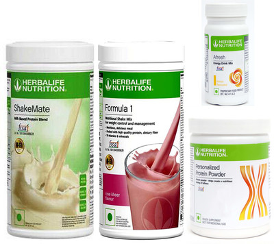 HERBALIFE FORMULA1 ROSEKHEER500 PROTIEN 200 GAFRESHENERGYDRINK LEMON50 +SHAKEMATE 500 G Plant-Based Protein(1.25 kg, ROSE KHEER)