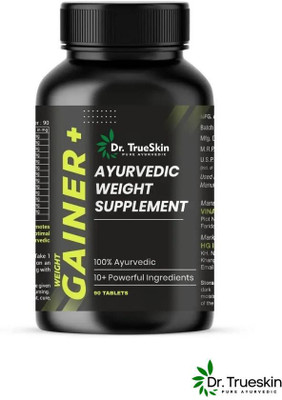 Dr.trueskin Weight Gainer+ Energy & Endurance Gainer Weight Gainers/Mass Gainers(90 Capsules, Unflavored)