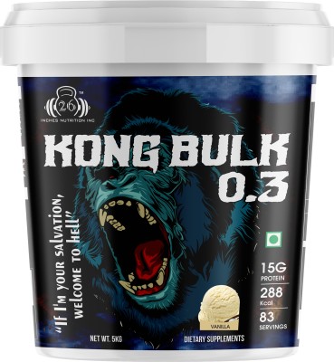 26INCHES NUTRITIONS INC 26Inches Kong Bulk 0.3(Vanilla) Weight Gainers/Mass Gainers(5 kg, Vanilla)