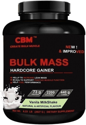 CBM BULK MASS - WEIGHT GAINER - MASS GAINER Weight Gainers/Mass Gainers(2827 g, VANILA MILKSHAKE)