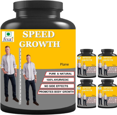 hindustan herbal Speed Growth | 0.5 KG Plane Flavor | Pack of 5 Protein Blends Whey Protein(100 g, Plane)