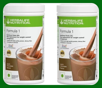 Herbal Nutrition Life Formula1 Shake Meal Replacement for Weight Control (Pack of 2) Nutrition Bars(1 kg, Dutch Chocolate Flavour)