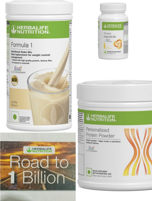 HERBALIFE Formula 1 Vanilla , PP Powder 200 G , Afresh Energy Mix - Lemon Protein Shake(750 g, Vanilla and lemon)