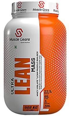 Muscle Gears Ultra Lean Mass 2lbs Vanilla Weight Gainers/Mass Gainers(908 g, Vanilla)