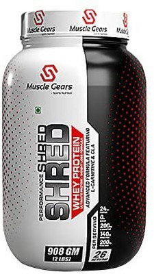 Muscle Gears Shred Whey Protein 2lbs Cookies & Cream Whey Protein(907 g, Cookies & Cream)