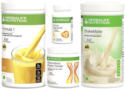 HERBALIFE Weight Loss Combo Protein Shake(1.25 kg, Mango Flavor, Shakemate, Protein Powder, Energy Drink Lemon Flavor)