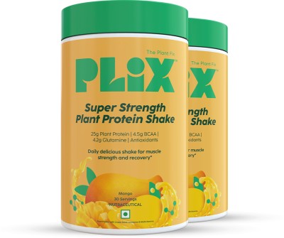 The Plant Fix Plix The Plant Fix Strength, Antioxidants, Digestive Enzymes, 25 g (No Added Sugar) Plant-Based Protein(2 kg, Mango)