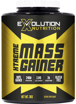 Evolution Nutrition Xtreme Mass Gainer With High Calories 1340 (6.6Lbs Cafe Mocha) Weight Gainers/Mass Gainers(3 kg, Cafe Mocha)