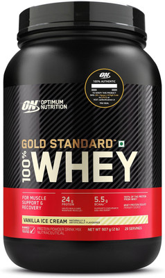 Optimum Nutrition Low Carb Whey Protein Isolate Powder Whey Protein(907 g, Vanilla Ice Cream)